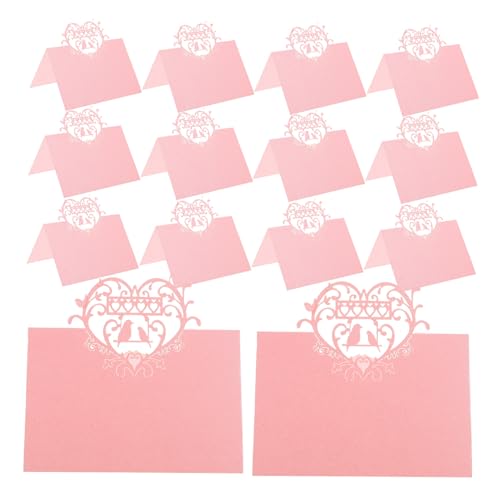 TOGEVAL 50 Stück Hochzeit Tischkarten Herzförmig mit Vogel-motiv Romantische Platzkarten für Empfang Bankett Gefaltete Namensschilder für Party Tischdekoration für Hochzeiten Verlobungen TOGEVAL 50 Stück Hochzeit Tischkarten Herzförmig mit Vogel-motiv Romantische Platzkarten für Empfang Bankett Gefaltete Namensschilder für Party Tischdekoration für Hochzeiten Verlobungen von TOGEVAL