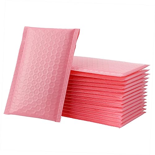 TOGEVAL 50 Stück Luftpolster Versandtaschen Rosa Bubble Mailer für Schmuckverpackung Selbstklebende Versandtaschen für Kleine Unternehmen für Sicheren Versand von Handarbeiten und TOGEVAL 50 Stück Luftpolster Versandtaschen Rosa Bubble Mailer für Schmuckverpackung Selbstklebende Versandtaschen für Kleine Unternehmen für Sicheren Versand von Handarbeiten und von TOGEVAL