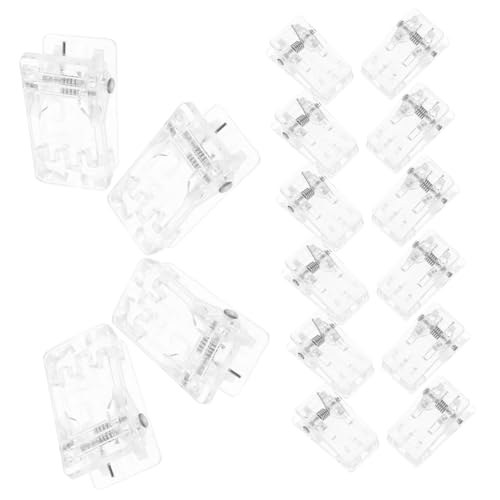 TOGEVAL 50 Stück Transparente Clips für Ausweishalterung Kunststoff Springclip Leichte Büroklammern Vielseitig Einsetzbar für Namensschilder Dokumente und Testpapiere TOGEVAL 50 Stück Transparente Clips für Ausweishalterung Kunststoff Springclip Leichte Büroklammern Vielseitig Einsetzbar für Namensschilder Dokumente und Testpapiere von TOGEVAL