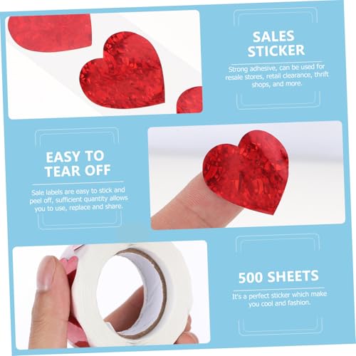 TOGEVAL 500 Stück Ablösbare Herzaufkleber Selbstklebend Mehrzweck Etiketten für Geschenktüten Valentinstag Geschenkdekoration und Körperverzierung TOGEVAL 500 Stück Ablösbare Herzaufkleber Selbstklebend Mehrzweck Etiketten für Geschenktüten Valentinstag Geschenkdekoration und Körperverzierung von TOGEVAL