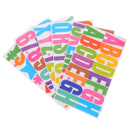 TOGEVAL 6 Blätter Bunte Selbstklebende Buchstaben Zahlenaufkleber Wasserfest Vielseitig für Briefkästen Schilder Scrapbooking Dekoration Glatten Oberflächen Langlebig und Farbintensiv TOGEVAL 6 Blätter Bunte Selbstklebende Buchstaben Zahlenaufkleber Wasserfest Vielseitig für Briefkästen Schilder Scrapbooking Dekoration Glatten Oberflächen Langlebig und Farbintensiv von TOGEVAL