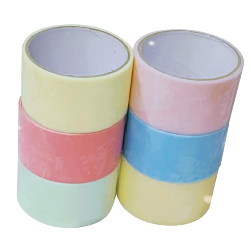 TOGEVAL 6 Rollen Farbiges Hochfestes Klebeband Stressabbau DIY Klebebänder für Zuhause Büro Reise Einfach zu Bedienen Buntes Dekompressionstape mit Sicherem Kunststoffmaterial TOGEVAL 6 Rollen Farbiges Hochfestes Klebeband Stressabbau DIY Klebebänder für Zuhause Büro Reise Einfach zu Bedienen Buntes Dekompressionstape mit Sicherem Kunststoffmaterial von TOGEVAL