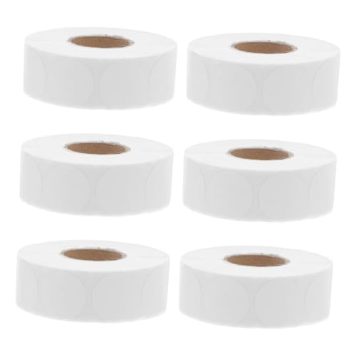 TOGEVAL 6 Rollen Selbstklebende Runde Etiketten Kleine Farbige Aufkleber Für Büro Zuhause Klassenzimmer Lager Foodservice Mit Schreibbarer Oberfläche Rückstandsfrei Entfernbare TOGEVAL 6 Rollen Selbstklebende Runde Etiketten Kleine Farbige Aufkleber Für Büro Zuhause Klassenzimmer Lager Foodservice Mit Schreibbarer Oberfläche Rückstandsfrei Entfernbare von TOGEVAL