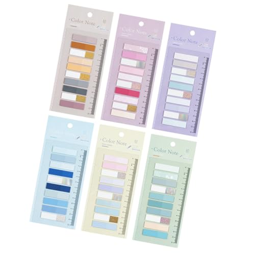 TOGEVAL 6 Sätze Teiliges Haftnotizen Page Marker aus Papier Selbstklebende Kleine Index Streifen für Büro Schule Notizen zum Markieren und Organisieren von Dokumenten Sicher Langlebig TOGEVAL 6 Sätze Teiliges Haftnotizen Page Marker aus Papier Selbstklebende Kleine Index Streifen für Büro Schule Notizen zum Markieren und Organisieren von Dokumenten Sicher Langlebig von TOGEVAL