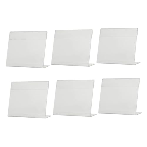 TOGEVAL 6 Stück Acryl Preisschilder Halter Set Vielseitig Einsetzbare Preisdisplay Halter für Supermarkt Restaurant und Geeignet für Papiergrößen Langlebig und Benutzerfreundlich TOGEVAL 6 Stück Acryl Preisschilder Halter Set Vielseitig Einsetzbare Preisdisplay Halter für Supermarkt Restaurant und Geeignet für Papiergrößen Langlebig und Benutzerfreundlich von TOGEVAL