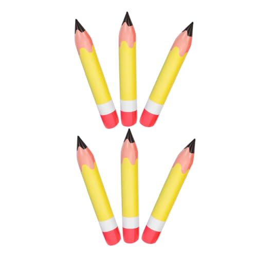 TOGEVAL 6 Stück Aufblasbare PVC Bleistift Dekoration Große Schulanfang Requisiten Langlebig und Strapazierfähig für Klassenzimmerwand und Tafel TOGEVAL 6 Stück Aufblasbare PVC Bleistift Dekoration Große Schulanfang Requisiten Langlebig und Strapazierfähig für Klassenzimmerwand und Tafel von TOGEVAL