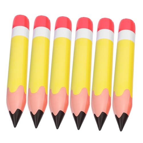 TOGEVAL 6 Stück Jumbo Aufblasbare Bleistifte PVC Dekoration für Schulanfang Klassenzimmer und Partys Gelb Wiederverwendbar Sicher und Leicht für Kreative Gestaltung TOGEVAL 6 Stück Jumbo Aufblasbare Bleistifte PVC Dekoration für Schulanfang Klassenzimmer und Partys Gelb Wiederverwendbar Sicher und Leicht für Kreative Gestaltung von TOGEVAL
