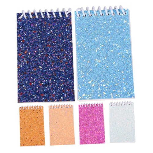 TOGEVAL 6 Stück Notizblock mit Pailletten Notizbuch aus schwarzem Papier Mini-Notizblöcke linierte Notizblöcke Taschenplaner Bürobedarf Mini-Zeitschriften legale Blöcke Schreibblock Metall TOGEVAL 6 Stück Notizblock mit Pailletten Notizbuch aus schwarzem Papier Mini-Notizblöcke linierte Notizblöcke Taschenplaner Bürobedarf Mini-Zeitschriften legale Blöcke Schreibblock Metall von TOGEVAL