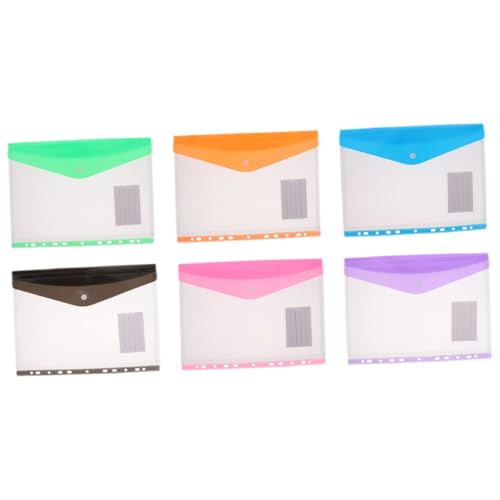 TOGEVAL 6 Stück Teiliges Dokumententaschen mit Druckknopf Transparente Reißfeste Organizer taschen aus Leichtem für Büro Schule und Portable Ablage Wesentlicher Unterlagen TOGEVAL 6 Stück Teiliges Dokumententaschen mit Druckknopf Transparente Reißfeste Organizer taschen aus Leichtem für Büro Schule und Portable Ablage Wesentlicher Unterlagen von TOGEVAL