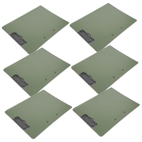 TOGEVAL 6 Stück Teiliges Faltbares Klemmbrettmappe mit Horizontalen und Vertikalen Clips Drehbarer Organizer für Büro Konferenz und Schule Leichter Dokumentenhalter in Militärgrün TOGEVAL 6 Stück Teiliges Faltbares Klemmbrettmappe mit Horizontalen und Vertikalen Clips Drehbarer Organizer für Büro Konferenz und Schule Leichter Dokumentenhalter in Militärgrün von TOGEVAL