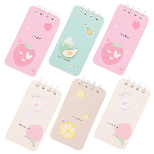 TOGEVAL 6 Stück Teiliges Spiral Notizblock Tragbare Memo Pads mit Tearable Memo Tabs für Einkaufslisten und Notizen Buntes Kompaktes Schreibheft für Schule und Büro TOGEVAL 6 Stück Teiliges Spiral Notizblock Tragbare Memo Pads mit Tearable Memo Tabs für Einkaufslisten und Notizen Buntes Kompaktes Schreibheft für Schule und Büro von TOGEVAL