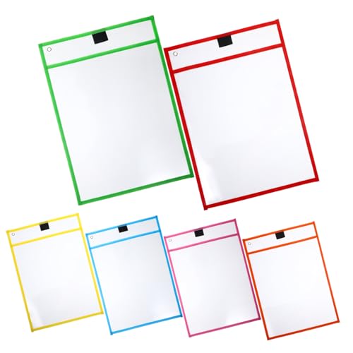 TOGEVAL 6 Stück Teiliges Transparente Säurefreie Dokumentenhüllen mit Glatter Abwischbarer Oberfläche Leichte Schutzumschläge für Büro Schule und Zuhause Farblich Sortiert Zufällige Farbe TOGEVAL 6 Stück Teiliges Transparente Säurefreie Dokumentenhüllen mit Glatter Abwischbarer Oberfläche Leichte Schutzumschläge für Büro Schule und Zuhause Farblich Sortiert Zufällige Farbe von TOGEVAL