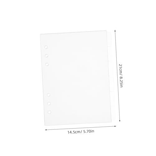 TOGEVAL 6 Stück Transparentes Acryl Notizbuch Cover mit Abnehmbaren Nachfüllseiten Wiederbefüllbarer Ringbuch Organizer für DIY Planer und Reisende TOGEVAL 6 Stück Transparentes Acryl Notizbuch Cover mit Abnehmbaren Nachfüllseiten Wiederbefüllbarer Ringbuch Organizer für DIY Planer und Reisende von TOGEVAL