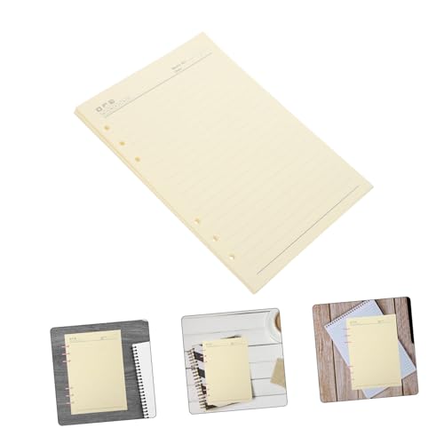 TOGEVAL 60 Blatt Nachfüllpapier Liniert für Ringbuch Glattes Flexibles Füllpapier Wiederverwendbare Einlagen für Notizbücher Wochenplaner Einlagen Geeignet für Studium und Malen TOGEVAL 60 Blatt Nachfüllpapier Liniert für Ringbuch Glattes Flexibles Füllpapier Wiederverwendbare Einlagen für Notizbücher Wochenplaner Einlagen Geeignet für Studium und Malen von TOGEVAL