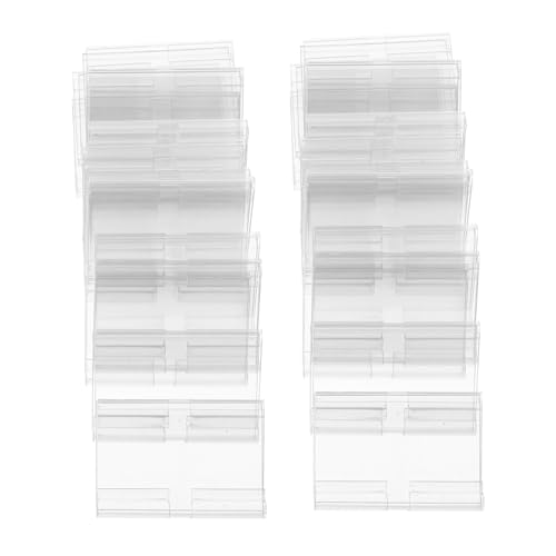 TOGEVAL 60 Sätze Transparente Etikettenhalter Kunststoff Clip für Körbe und Aufbewahrungsboxen Wiederverwendbar Klarer Preisschildhalter für Supermarkt Einfaches Labelwechseln Vielseitig TOGEVAL 60 Sätze Transparente Etikettenhalter Kunststoff Clip für Körbe und Aufbewahrungsboxen Wiederverwendbar Klarer Preisschildhalter für Supermarkt Einfaches Labelwechseln Vielseitig von TOGEVAL