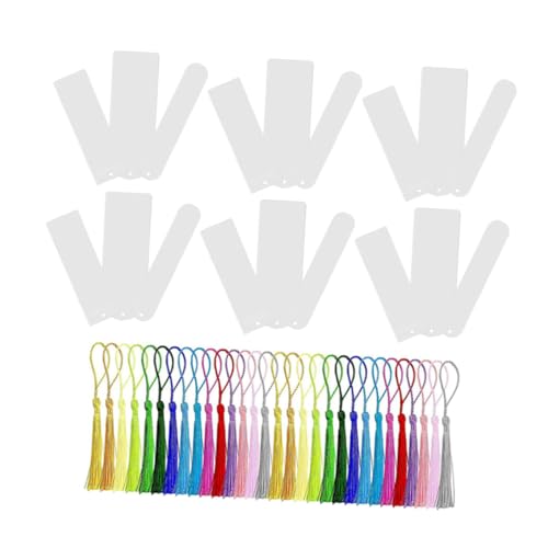 TOGEVAL 60 Stück Acryl Lesezeichen Basteln Acryl Lesezeichen Für Etiketten Bastelbedarf Quasten Mit Quasten TOGEVAL 60 Stück Acryl Lesezeichen Basteln Acryl Lesezeichen Für Etiketten Bastelbedarf Quasten Mit Quasten von TOGEVAL