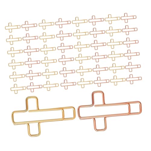 TOGEVAL 60 Stück Kreuz Büroklammern aus Metall Robuste Lesezeichenclips für Bibelstudium und Journaling Goldene Roségoldene Planer Clips Christliches Zubehör für Büro Schule und Zuhause TOGEVAL 60 Stück Kreuz Büroklammern aus Metall Robuste Lesezeichenclips für Bibelstudium und Journaling Goldene Roségoldene Planer Clips Christliches Zubehör für Büro Schule und Zuhause von TOGEVAL