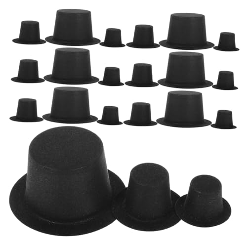 TOGEVAL 60 Stück Teiliges Weihnachts Mini Hüte Schwarz aus Verschleißfestem PVC Vielseitige Mini Partyhüte für Puppendeko DIY Basteln und Festliche Anlässe TOGEVAL 60 Stück Teiliges Weihnachts Mini Hüte Schwarz aus Verschleißfestem PVC Vielseitige Mini Partyhüte für Puppendeko DIY Basteln und Festliche Anlässe von TOGEVAL