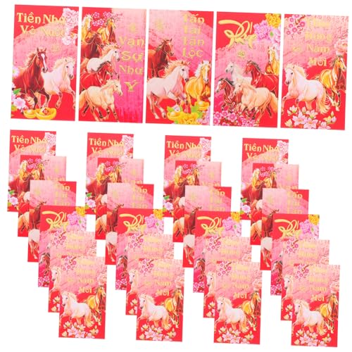 TOGEVAL 60 Stück Traditionelle Rote Umschläge Jahr Des Pferdes Vietnamesische Neujahrsumschläge Hong Bao Geldumschläge für Bargeld Frühlingsfest Feier TOGEVAL 60 Stück Traditionelle Rote Umschläge Jahr Des Pferdes Vietnamesische Neujahrsumschläge Hong Bao Geldumschläge für Bargeld Frühlingsfest Feier von TOGEVAL