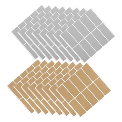 TOGEVAL 600 Stück Teiliges Scratch Off Labels in Gold und Silber Selbstklebende Rubbellose mit Rechteckiger Form Metallischem Glanz für DIY Gewinnspiele Gender Reveal Belohnungsprogramme von TOGEVAL