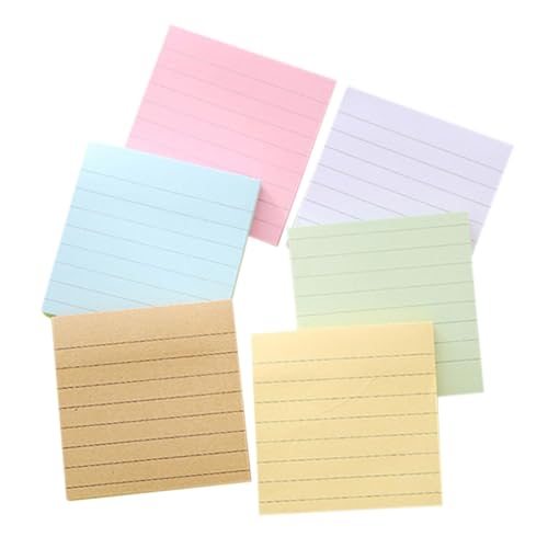 TOGEVAL 6Stücke Farbige Notizblöcke Selbstklebende Notizblätter und Kraftpapier Glatt Schreibende Memo Pads für Büro Schule und Zuhause TOGEVAL 6Stücke Farbige Notizblöcke Selbstklebende Notizblätter und Kraftpapier Glatt Schreibende Memo Pads für Büro Schule und Zuhause von TOGEVAL