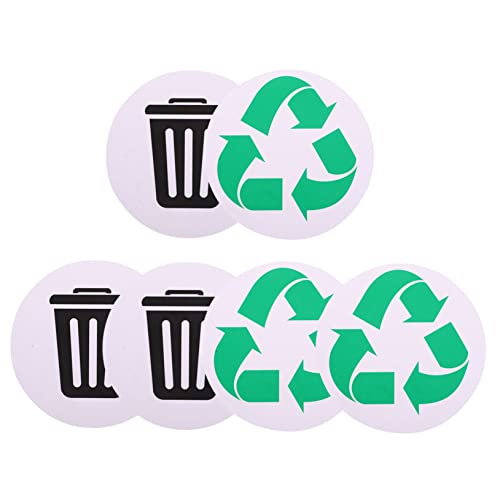 TOGEVAL 6Stücke Selbstklebende Wasserdichte Müllklassifizierungsaufkleber Recycling für Mülltonnen Langlebig und Einfach zu Verwenden für Effiziente Mülltrennung TOGEVAL 6Stücke Selbstklebende Wasserdichte Müllklassifizierungsaufkleber Recycling für Mülltonnen Langlebig und Einfach zu Verwenden für Effiziente Mülltrennung von TOGEVAL