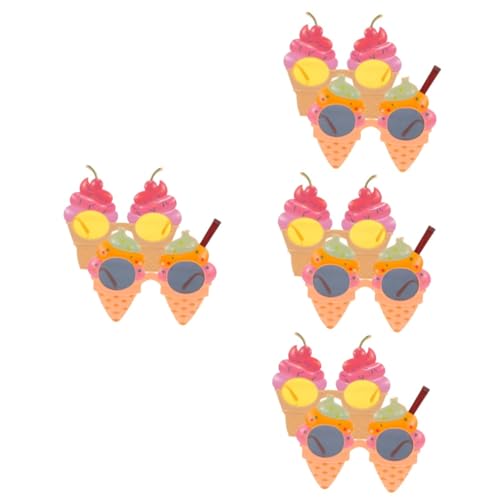 TOGEVAL 8 Stck. Eiskrem Sonnenbrillen Lustige Partybrille im Cartoon Eisdesign für Hawaii Feiern Fotorequisiten und Karneval Bunte Accessoires für Unvergessliche TOGEVAL 8 Stck. Eiskrem Sonnenbrillen Lustige Partybrille im Cartoon Eisdesign für Hawaii Feiern Fotorequisiten und Karneval Bunte Accessoires für Unvergessliche von TOGEVAL