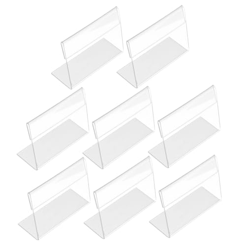 TOGEVAL 8 Stück Teiliges Acryl Preisschild Halter Transparenter Displayständer Klarer Retail Label Holder für Supermarkt Büro Produktpräsentation TOGEVAL 8 Stück Teiliges Acryl Preisschild Halter Transparenter Displayständer Klarer Retail Label Holder für Supermarkt Büro Produktpräsentation von TOGEVAL