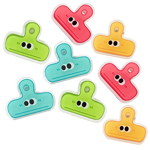 TOGEVAL 8 Stück Teiliges Bunte Kunststoff Clips für Tüten und Papier Vielseitige Büro und Snackclips Praktische Verschlussklammern für Dokumente Notizen Snacks und Aktenordner Langlebig TOGEVAL 8 Stück Teiliges Bunte Kunststoff Clips für Tüten und Papier Vielseitige Büro und Snackclips Praktische Verschlussklammern für Dokumente Notizen Snacks und Aktenordner Langlebig von TOGEVAL