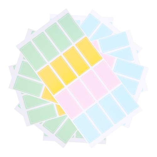 TOGEVAL 80 Stück Bunte Namensschild Aufkleber Wasserfeste Etiketten für Büro Klassenzimmer und Familienfeiern Praktische Beschriftbare Sticker für Einfache Organisation und TOGEVAL 80 Stück Bunte Namensschild Aufkleber Wasserfeste Etiketten für Büro Klassenzimmer und Familienfeiern Praktische Beschriftbare Sticker für Einfache Organisation und von TOGEVAL
