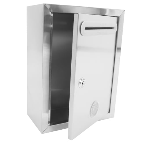 TOGEVAL Abschließbare Vorschlagsbox Wandmontage Metall Spendenbox mit Schlitz Sichere Kummerkasten für Büro Außenbereich und Briefaufbewahrung TOGEVAL Abschließbare Vorschlagsbox Wandmontage Metall Spendenbox mit Schlitz Sichere Kummerkasten für Büro Außenbereich und Briefaufbewahrung von TOGEVAL