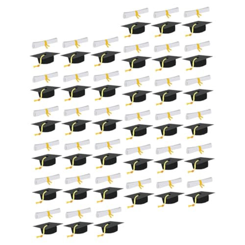 TOGEVAL Abschlussfeier Dekoration Konfetti Form von Absolventenhüten für Schulabschlüsse Feierlichkeiten und Klassenzimmer Dekorationen von TOGEVAL