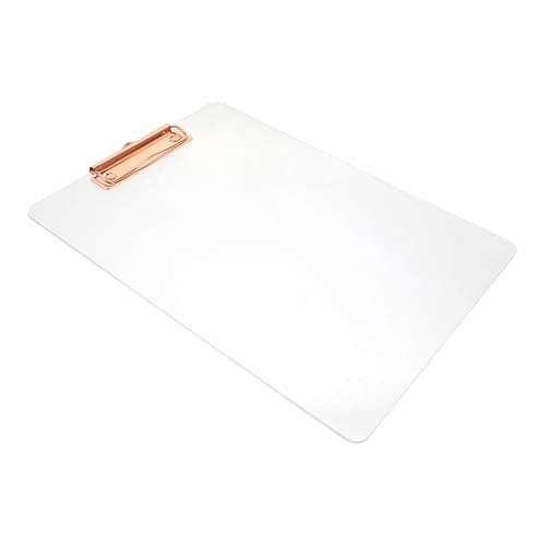 TOGEVAL Acryl Clipboard Transparent Schreibunterlage Multifunktional Leichte Dokumentenmappe Büro Aktenordner Klemmbrett für Schule und Konferenz TOGEVAL Acryl Clipboard Transparent Schreibunterlage Multifunktional Leichte Dokumentenmappe Büro Aktenordner Klemmbrett für Schule und Konferenz von TOGEVAL