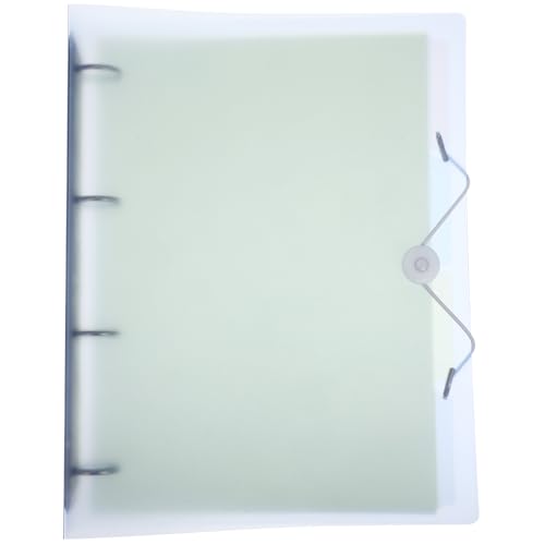 TOGEVAL Binder Cover aus Kunststoff für Lose Vielseitiger Ordner mit Druckverschluss für Reiseunterlagen und Dokumentenorganisation Blau von TOGEVAL