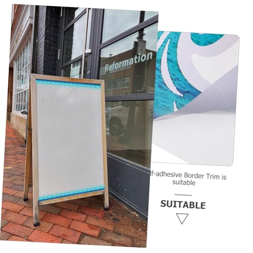 TOGEVAL Blaues Wellenmuster Border Trim Aufkleber Selbstklebend Dekorative Tafelrahmen für Klassenzimmer Pinnwand Einfach Zuschneidbar Vielseitig für Whiteboard und Schreibtisch TOGEVAL Blaues Wellenmuster Border Trim Aufkleber Selbstklebend Dekorative Tafelrahmen für Klassenzimmer Pinnwand Einfach Zuschneidbar Vielseitig für Whiteboard und Schreibtisch von TOGEVAL