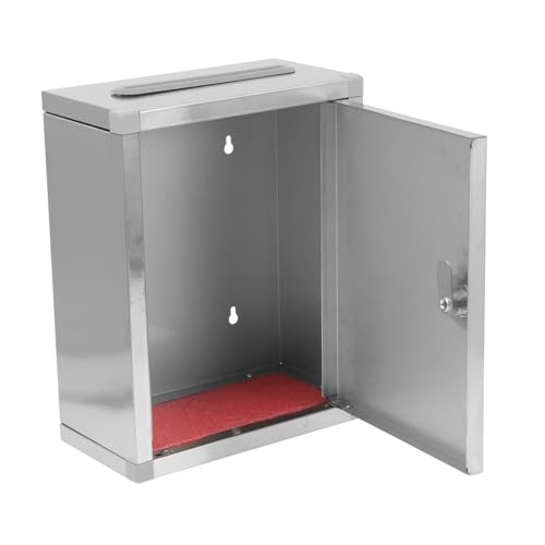 TOGEVAL Briefkasten mit Schloss Robuste Leichte Wandbox für Vorschläge Beschwerden und Nutzung Multifunktional Rostfrei Sicher und Einfach zu Montieren Modell von TOGEVAL