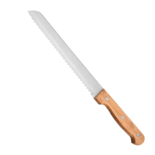 TOGEVAL Brotmesser mit Holzgriff Langlebiger Kuchen und Torten Vielseitiger Back und Brot für Sauberes Schneiden von Kuchen Brot Bagels und Gebäck TOGEVAL Brotmesser mit Holzgriff Langlebiger Kuchen und Torten Vielseitiger Back und Brot für Sauberes Schneiden von Kuchen Brot Bagels und Gebäck von TOGEVAL