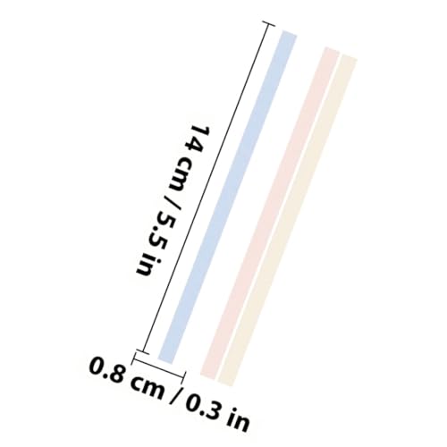 TOGEVAL Bücher Leichte Wiederverwendbare Transparente Haftstreifen in Pastellfarben Lange Lesestreifen und Seitenmarker für Notizbücher Praktische Index tabs zum Markieren und TOGEVAL Bücher Leichte Wiederverwendbare Transparente Haftstreifen in Pastellfarben Lange Lesestreifen und Seitenmarker für Notizbücher Praktische Index tabs zum Markieren und von TOGEVAL