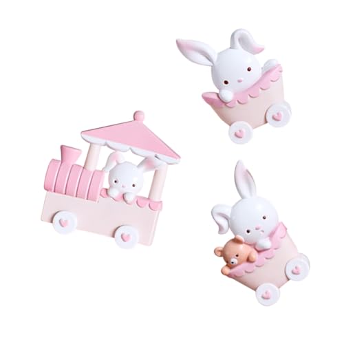 TOGEVAL Bunny Cake Topper Kunststoff Kaninchen Zug Ornament Geburtstagskuchen Dekoration für Party Ostern Weihnachten TOGEVAL Bunny Cake Topper Kunststoff Kaninchen Zug Ornament Geburtstagskuchen Dekoration für Party Ostern Weihnachten von TOGEVAL