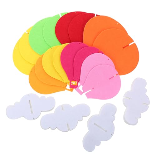 TOGEVAL Bunte Heißluftballon Hängedekoration Teiliges Set mit Wolken Langlebig und Wiederverwendbar für Klassenzimmer und Kinderzimmer Flur Kreative Raumgestaltung TOGEVAL Bunte Heißluftballon Hängedekoration Teiliges Set mit Wolken Langlebig und Wiederverwendbar für Klassenzimmer und Kinderzimmer Flur Kreative Raumgestaltung von TOGEVAL