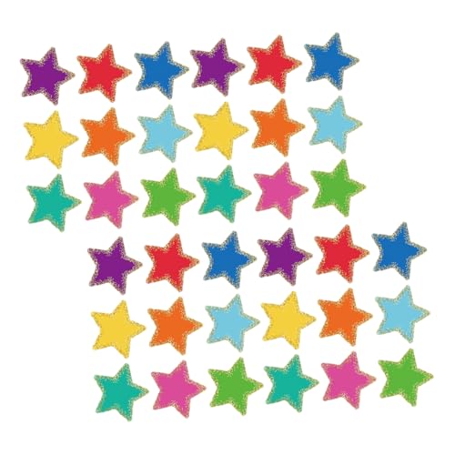 TOGEVAL Bunte Stern Papier Ausschnitte für Dekorationen Klassenzimmern Farben Je Klebepunkte für Kreative Diy Projekte und Partys von TOGEVAL