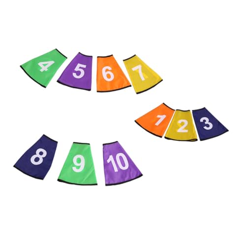TOGEVAL Digital Nummerierte Schutzhüllen für Logo Bucket Protectors Bunte Langlebige Abdeckungen aus Hochwertigem Sicherem Material für Sport Training und Veranstaltungen von TOGEVAL