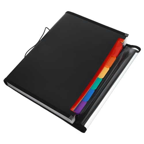 TOGEVAL Erweiterbarer Aktenordner mit Fächern aus Schwarzem PVC Tragbarer Dokumenten Organizer Mehrschichtiger Faltmappe für Büro Schule und Zuhause Großer Fassungsvermögen Vielseitiger TOGEVAL Erweiterbarer Aktenordner mit Fächern aus Schwarzem PVC Tragbarer Dokumenten Organizer Mehrschichtiger Faltmappe für Büro Schule und Zuhause Großer Fassungsvermögen Vielseitiger von TOGEVAL