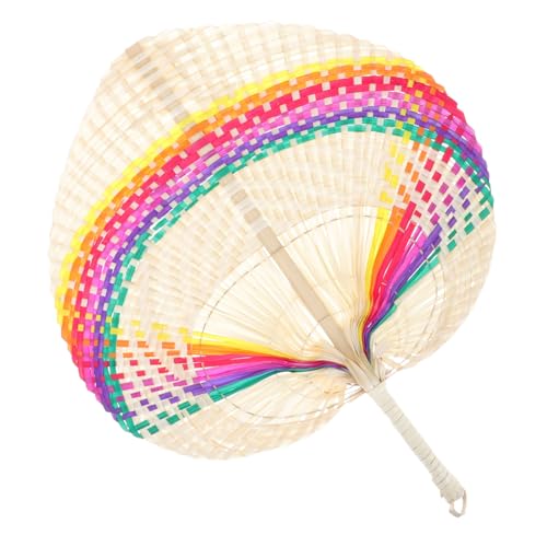 TOGEVAL Fächer Handgefertigt Leichter Chinesischer Fächer Wanddekoration Langlebiger Deko für Sommerparty und Heimgebrauch von TOGEVAL