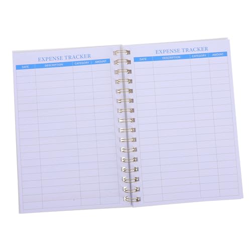TOGEVAL Finanzbuchhaltung ästhetisches notizbuch Bequemer Notizblock Hefte für die Schule Notizblock fürs Büro Ausgaben-Tracker-Notizbuch Kleines Notizbuch Notebook-Büro Schulbedarf Papier von TOGEVAL