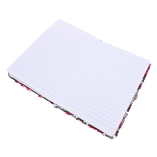 TOGEVAL Flip-Pailletten-Notizbuch süße notizbücher für mädchen Pilz Zeug Lock-Journal für Frauen Büroversorgungskostüm gesperrtes Tagebuch Pilz-Notizbuch unscharfes Tagebuch Papier Rosig von TOGEVAL