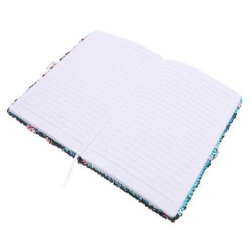 TOGEVAL Flip-pailletten-notizbuch Notizbücher Notizbuch Abschließbares Tagebuch Süßes Spiralblock Lock-journal Für Frauen Tagebuch Mit Schloss Süße Notizbücher Für Die Schule Blau Papier von TOGEVAL