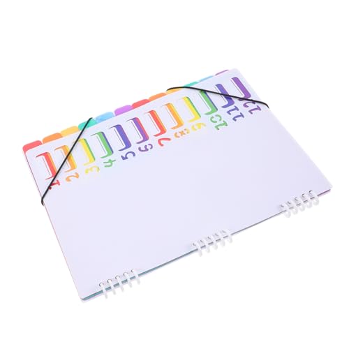 TOGEVAL Folder Organizer Lagig Spirale Klassifikation Leicht Tragbar Dokumentenmappe Weiß Für Büro Schule Zuhause TOGEVAL Folder Organizer Lagig Spirale Klassifikation Leicht Tragbar Dokumentenmappe Weiß Für Büro Schule Zuhause von TOGEVAL
