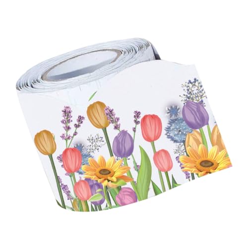 TOGEVAL Frühling Tulpen Dekorationspapier Selbstklebende Wandbordüre für Klassenräume Fenster und Wände für Kreative Gestaltung von Pinnwänden und Tafeln TOGEVAL Frühling Tulpen Dekorationspapier Selbstklebende Wandbordüre für Klassenräume Fenster und Wände für Kreative Gestaltung von Pinnwänden und Tafeln von TOGEVAL