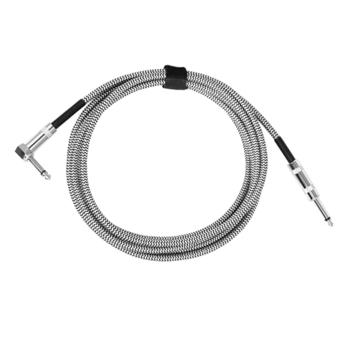 TOGEVAL Gitarrenanschlusskabel Noise Reduction Klinkenkabel für Gitarre und Bass Lärmschutz Langlebig für Auftritte und Proben von TOGEVAL